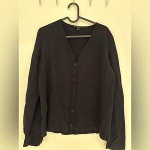 COS Black V-Neck Cardigan